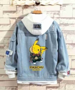 Pokemon Blue & White Denim Jacket