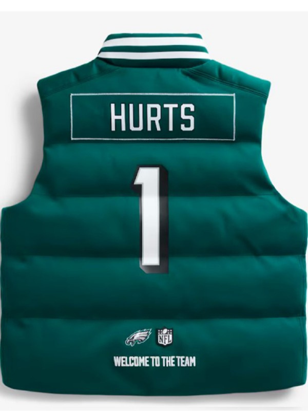 The View 2025 Sunny Hostin Green Eagles Puffer Vest The View 2025 Sunny Hostin Green Eagles Puffer Vest