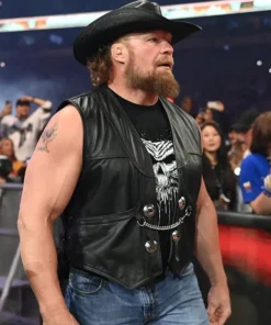 WWE SummerSlam Brock Lesnar Leather Vest
