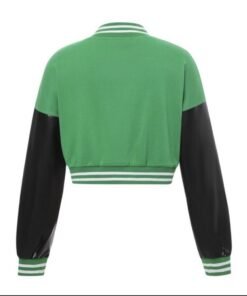Womens Green Varsity Jacket