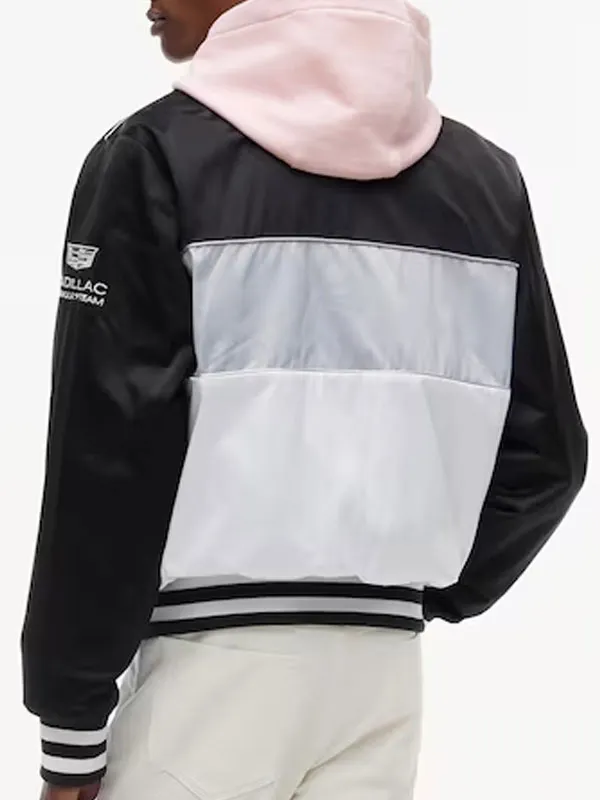 Cadillac F1 Team Miami Varsity Bomber Jacket Cadillac F1 Team Miami Varsity Bomber Jacket