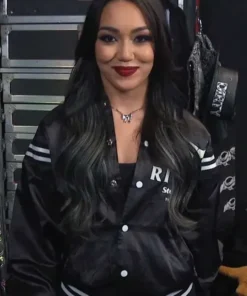 WWE Roxanne Perez Black Varsity Jacket