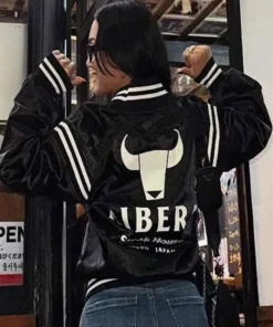 WWE Roxanne Perez Black Varsity Jacket