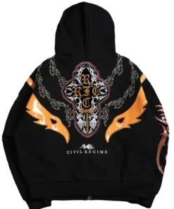 Rey Mysterio Oro Civil Regime Black Hooded Jacket