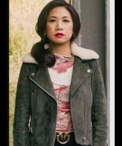 The Equalizer Season 2 Liza Lapira Grey Suede Leather Jacket