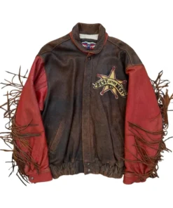 Mickey Mouse Vintage Leather Bomber Jacket