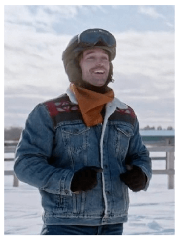 A Wild West Christmas Joey Scarpellino Horse Printed Denim Jacket A Wild West Christmas Joey Scarpellino Horse Printed Denim Jacket