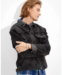 AE Black Denim Jacket