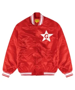 Tyler The Creator Don’t Tap The Glass Red Satin Jacket