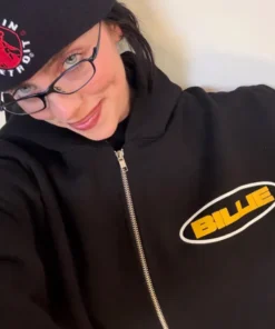 Billie Eilish Hit Me Star Black Hooded Jacket