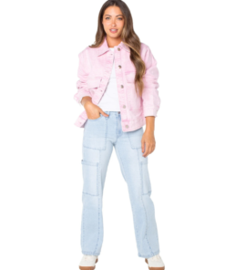 Celebrity Pink Oversize Denim Jacket