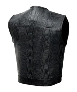 Croc Commander™ Men's Lowcut Motorcycle Leather Vest