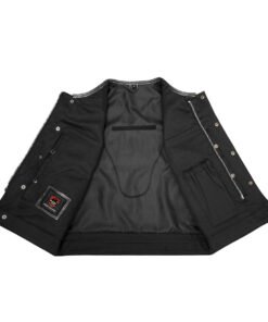 Croc Commander™ Men's Lowcut Motorcycle Leather Vest
