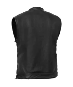 Hawk Men's Motorcycle Leather Vest