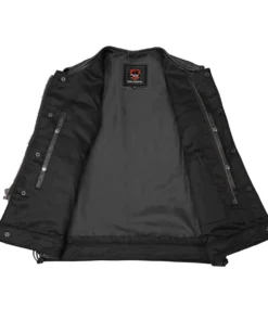 Hawk Men's Motorcycle Leather Vest
