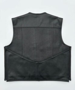 Gator Glint™ Men’s Lowcut Motorcycle Leather Vest
