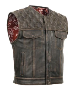 Harley Knight™ Lowcut Men's motorcycle Leather Vest