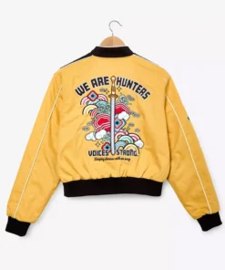 KPop Demon Hunters Rumi Cropped Racing Jacket