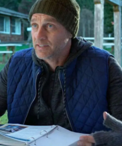 Murder In A Small Town Gordon Murphy Blue Quilted Vest