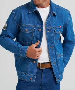 Rodeo Cowboy Coors Western Blue Denim Jacket