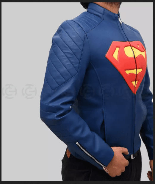 Smallville Superman 2025 Blue Leather Jacket Smallville Superman 2025 Blue Leather Jacket