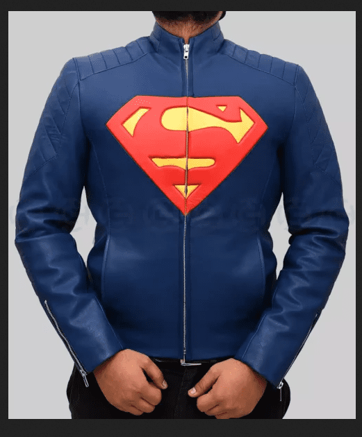 Smallville Superman 2025 Blue Leather Jacket Smallville Superman 2025 Blue Leather Jacket