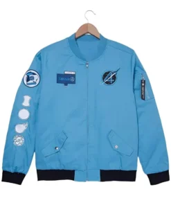 The Fantastic Four First Steps Blue Flight Jacket