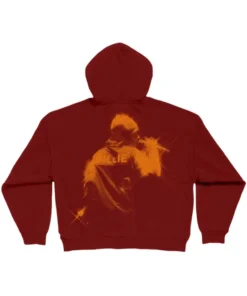 Billie Eilish Encore Maroon Hooded Jacket