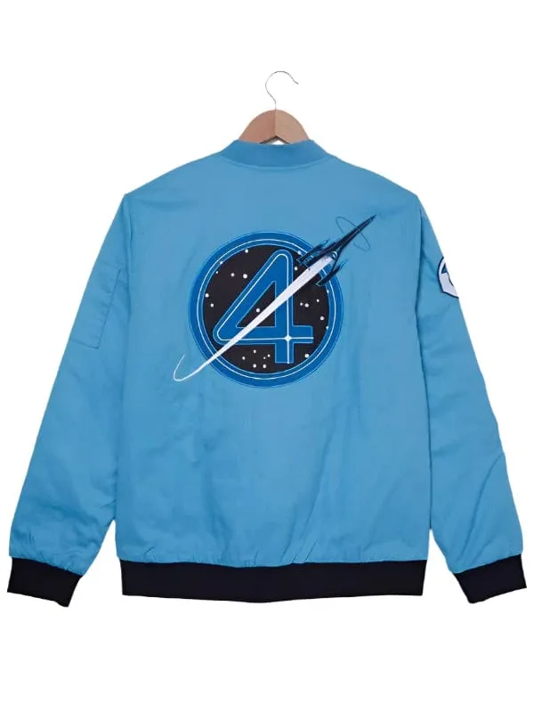 The Fantastic Four First Steps Blue Flight Jacket The Fantastic Four First Steps Blue Flight Jacket