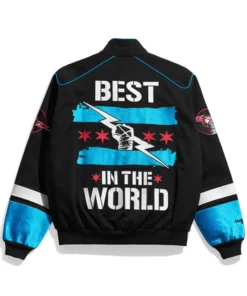 WWE CM Punk Black Flag Racing Jacket