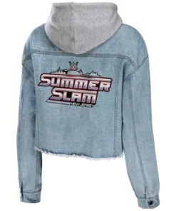 WWE SummerSlam 2025 New Jersey Blue Hooded Jacket