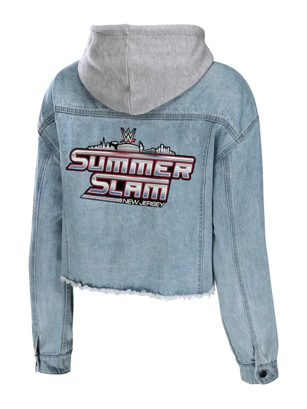 WWE SummerSlam 2025 New Jersey Blue Hooded Jacket WWE SummerSlam 2025 New Jersey Blue Hooded Jacket