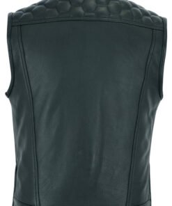 Hellion Men's Motorcycle Leather Vest