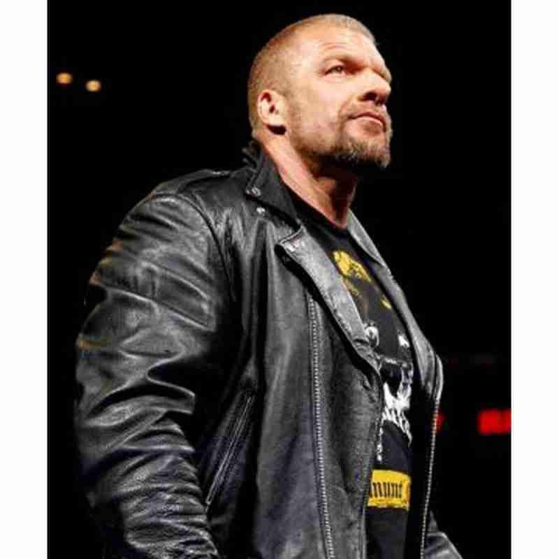 WWE Triple H Leather Jacket WWE Triple H Leather Jacket