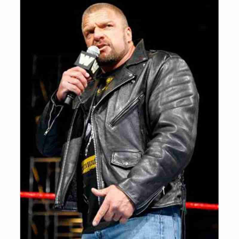 WWE Triple H Leather Jacket WWE Triple H Leather Jacket