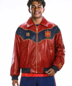 World Cup Final Team Spain Lamine Yamal Leather Jacket At Universal Jacket