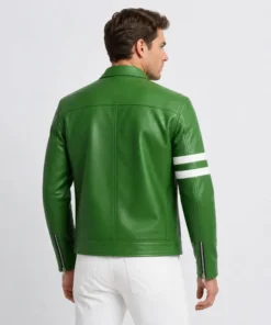 Men's Ben Green 10 Real Leather Jacket Tennyson Anime Outfit