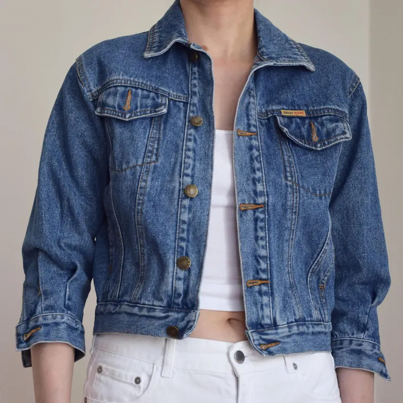 Vintage 1990s kid's medium blue denim jacket Vintage 1990s kid's medium blue denim jacket