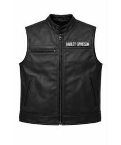 Harley-Davidson Men's Cowhide Leather Motorcycle Biker Vest