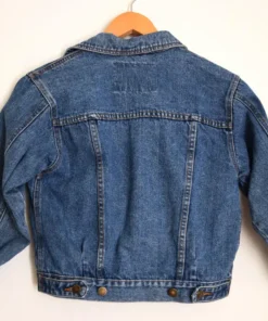 Vintage 1990s kid's medium blue denim jacket