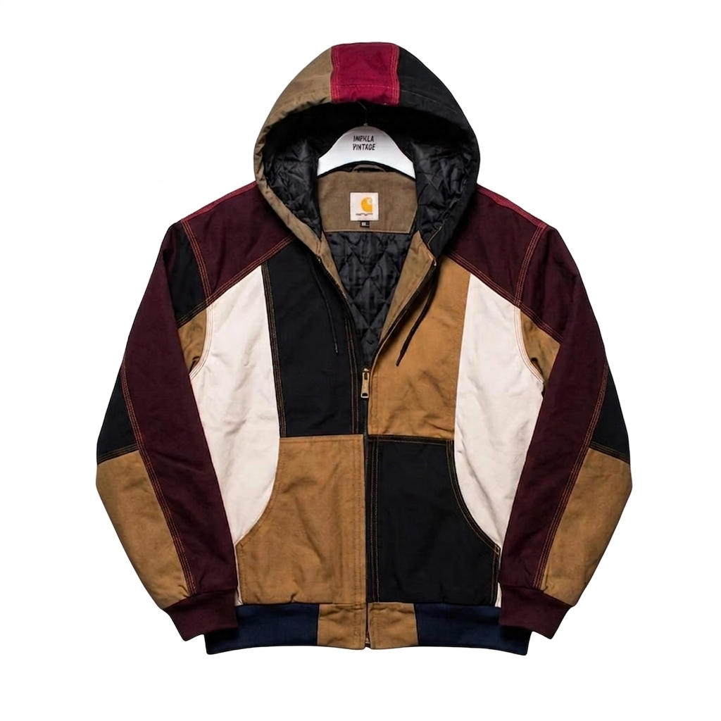 Carhartt Patchwork Hooded Jacket Carhartt Patchwork Hooded Jacket
