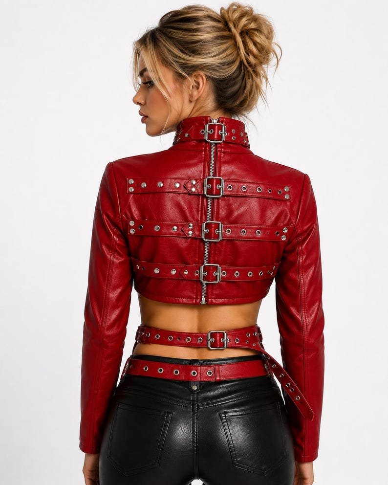 Luxury Gothic Leather Straitjacket | Women's Genuine Leather Bondage Jacket Luxury Gothic Leather Straitjacket | Women's Genuine Leather Bondage Jacket