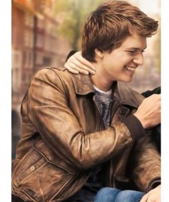 Ansel Elgort The Fault in Our Stars leather jacket