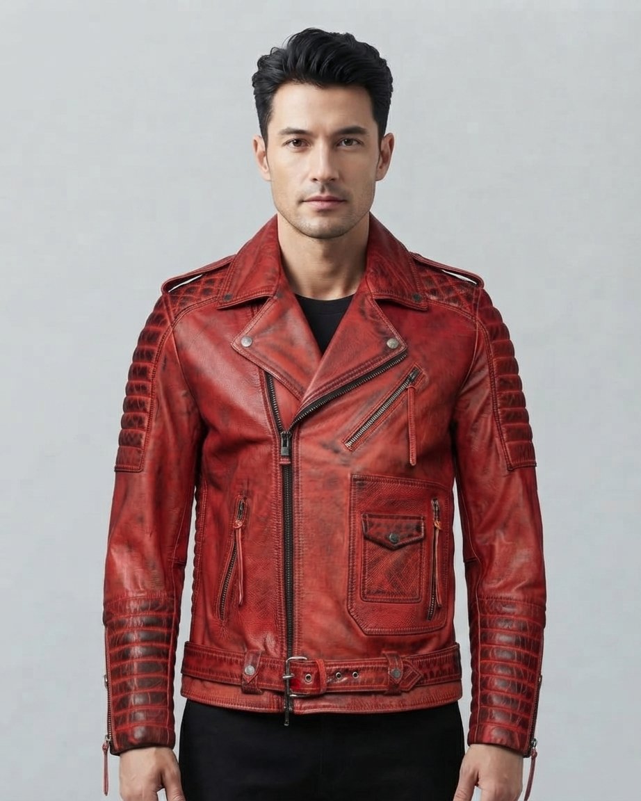 Choose Mens Red Leather Motorcycle Jackets Choose Mens Red Leather Motorcycle Jacket
