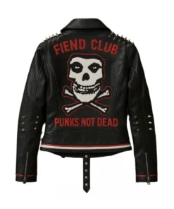 Custom Punk Rock Studded Leather Biker Jacket