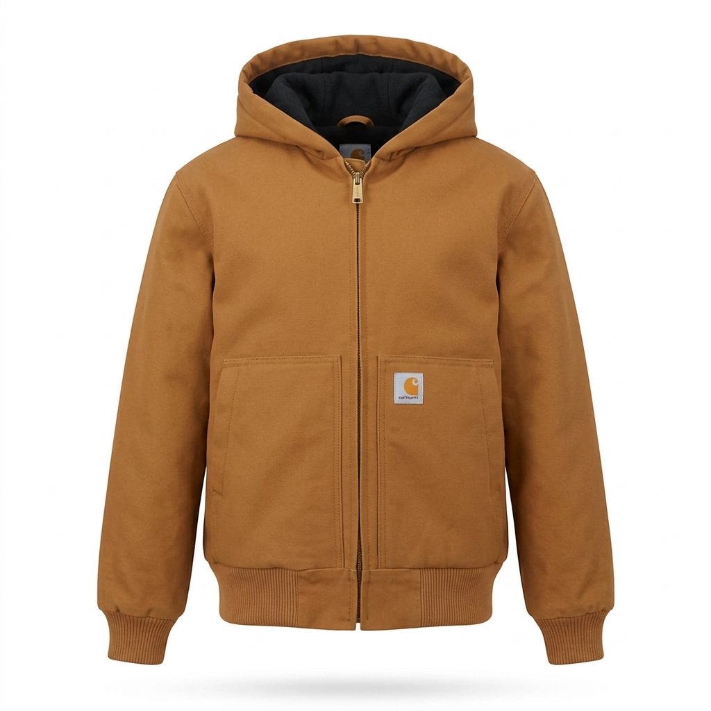 Carhartt Kids' Canvas Full-Zip Hooded Insulated Jacket Carhartt Kids' Canvas Full-Zip Hooded Insulated Jacket