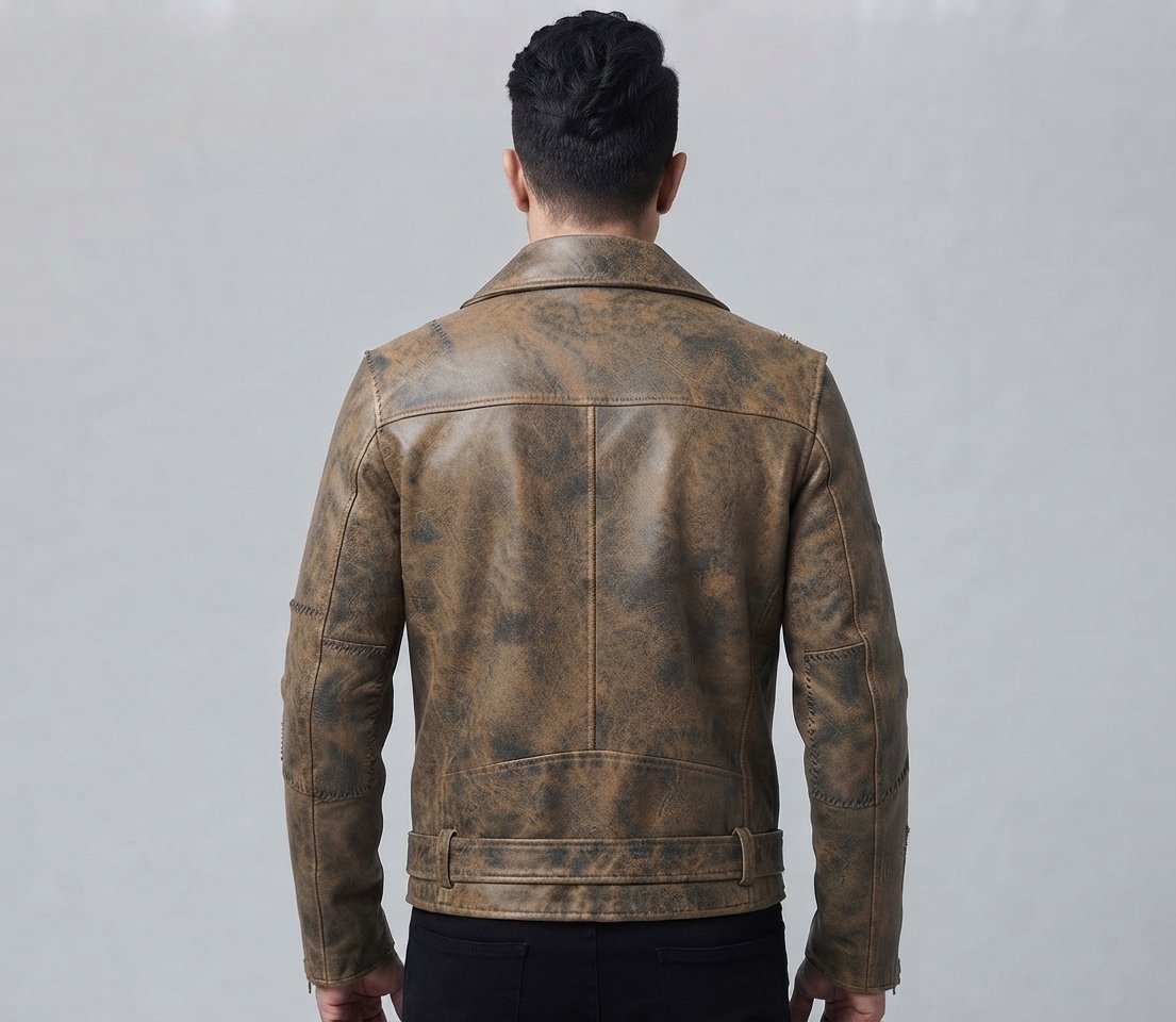 Men’s Brown Distressed Jacket Leather Men’s Brown Distressed Jacket Leather