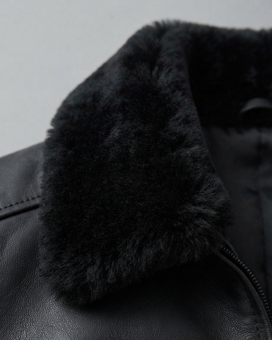 Mens Leather Jacket with Real Fur Mens Leather Jacket with Real Fur