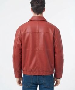 Red Leather Jacket Men