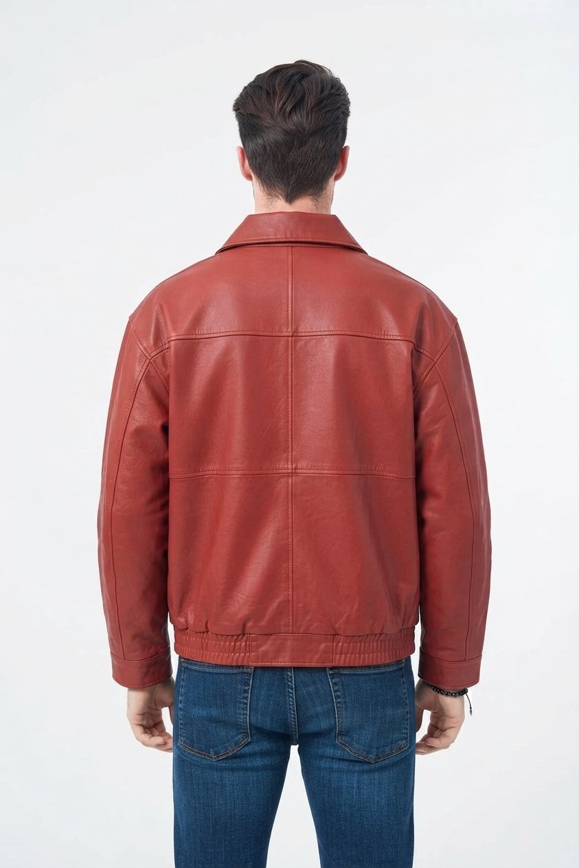 Red Leather Jacket Men Red Leather Jacket Men